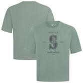 MLB Seattle Mariners Levelwear Crossway Oversized Luxe Signature Knit T-Shirt