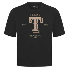 MLB Texas Rangers Levelwear Crossway Oversized Luxe Signature Knit T-Shirt