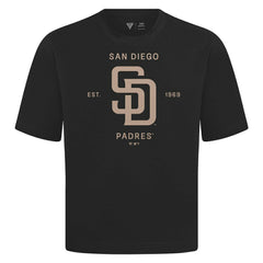 MLB San Diego Padres Levelwear Crossway Oversized Luxe Signature Knit T-Shirt