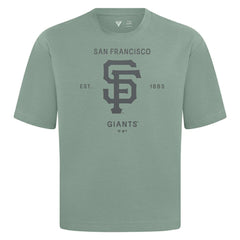 MLB San Francisco Giants Levelwear Crossway Oversized Luxe Signature Knit T-Shirt