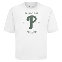 MLB Philadelphia Phillies Levelwear Crossway Oversized Luxe Signature Knit T-Shirt