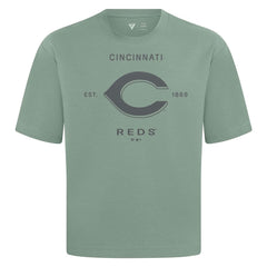 MLB Cincinnati Reds Levelwear Crossway Oversized Luxe Signature Knit T-Shirt