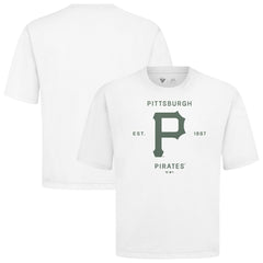 MLB Pittsburgh Pirates Levelwear Crossway Oversized Luxe Signature Knit T-Shirt