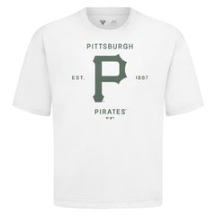 MLB Pittsburgh Pirates Levelwear Crossway Oversized Luxe Signature Knit T-Shirt