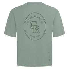MLB Colorado Rockies Levelwear Signet Oversized Luxe Signature Knit T-Shirt