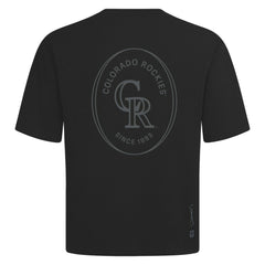 MLB Colorado Rockies Levelwear Signet Oversized Luxe Signature Knit T-Shirt