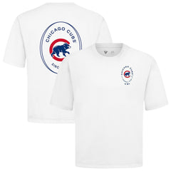MLB Chicago Cubs Levelwear Signet Oversized Luxe Signature Knit T-Shirt