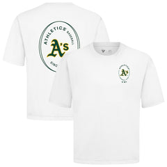 MLB Athletics Levelwear Signet Oversized Luxe Signature Knit T-Shirt