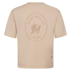 MLB Miami Marlins Levelwear Signet Oversized Luxe Signature Knit T-Shirt