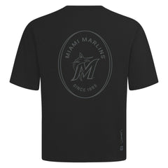 MLB Miami Marlins Levelwear Signet Oversized Luxe Signature Knit T-Shirt
