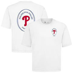 MLB Philadelphia Phillies Levelwear Signet Oversized Luxe Signature Knit T-Shirt