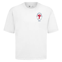 MLB Philadelphia Phillies Levelwear Signet Oversized Luxe Signature Knit T-Shirt