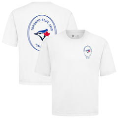 MLB Toronto Blue Jays Levelwear Signet Oversized Luxe Signature Knit T-Shirt