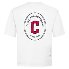 MLB Cleveland Guardians Levelwear Signet Oversized Luxe Signature Knit T-Shirt