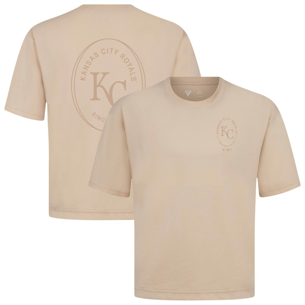 MLB Kansas City Royals Levelwear Signet Oversized Luxe Signature Knit T-Shirt