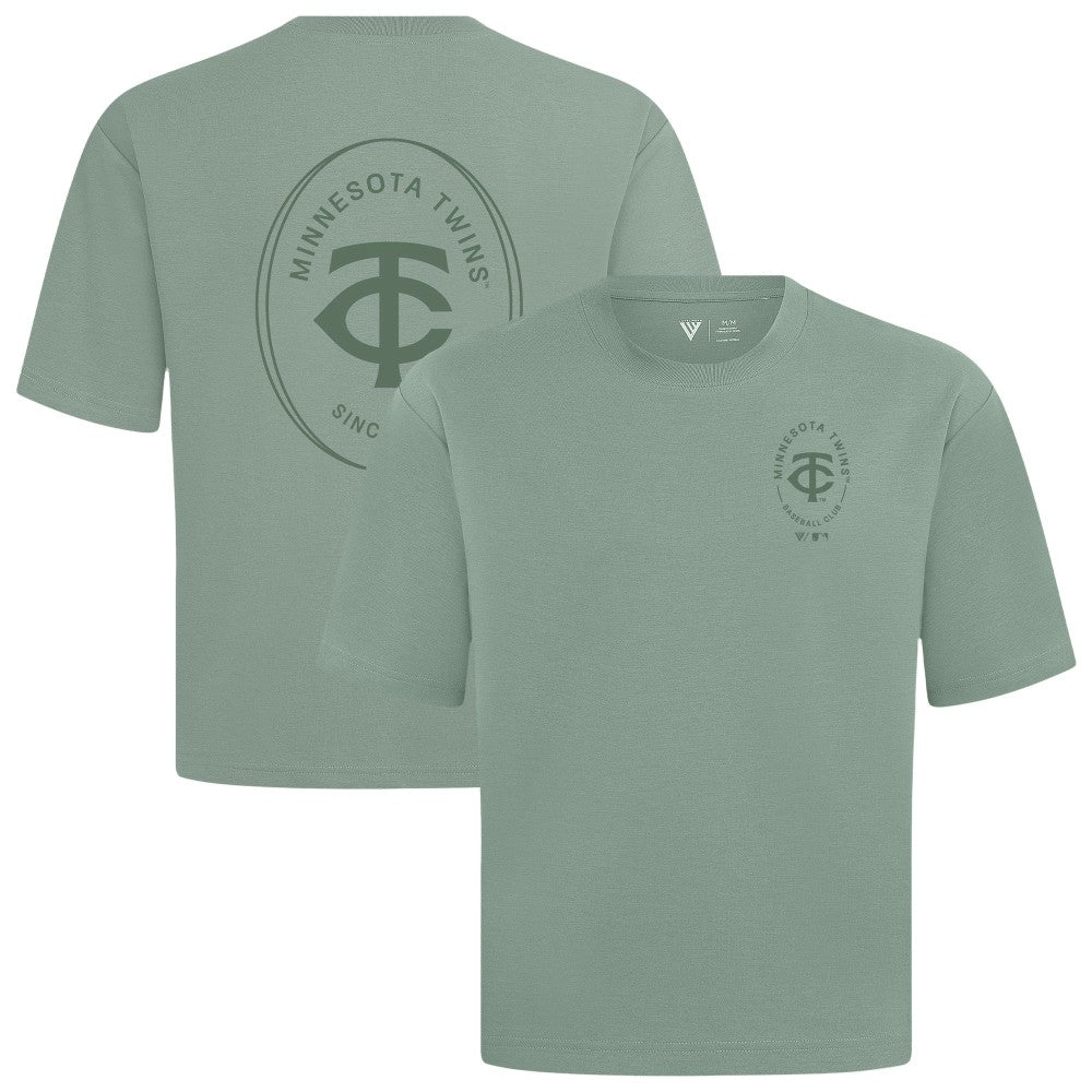 MLB Minnesota Twins Levelwear Register Oversized Luxe Signature Knit T-Shirt