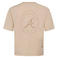 MLB Atlanta Braves Levelwear Register Oversized Luxe Signature Knit T-Shirt