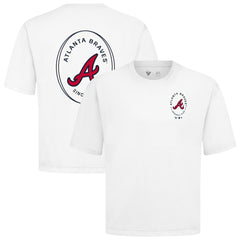 MLB Atlanta Braves Levelwear Register Oversized Luxe Signature Knit T-Shirt
