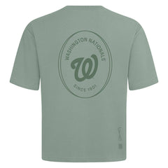 MLB Washington Nationals Levelwear Register Oversized Luxe Signature Knit T-Shirt