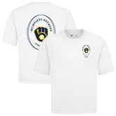 MLB Milwaukee Brewers Levelwear Register Oversized Luxe Signature Knit T-Shirt
