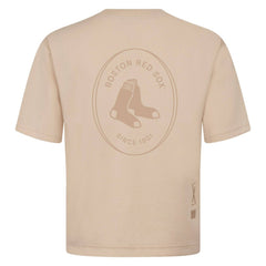 MLB Boston Red Sox Levelwear Register Oversized Luxe Signature Knit T-Shirt