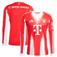 Bayern Munich 2025/26 Home Replica Long Sleeve Jersey - Adidas Red