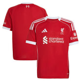 Liverpool Youth 2025/26 Home Replica Jersey - Adidas Red