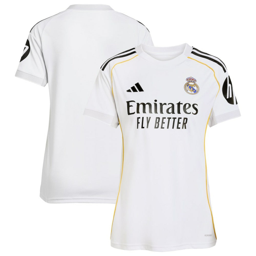 Real Madrid Women's 2025/26 Home Replica Jersey - Adidas White