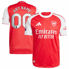 Arsenal 2025/26 Home Custom Jersey - Adidas Red