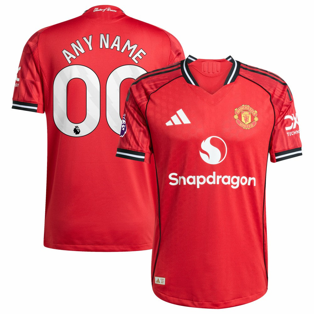 Manchester United Home 2025/26 Custom Jersey - Adidas Red