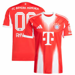 Bayern Munich 2025/26 Home Replica Custom Jersey - Adidas Red