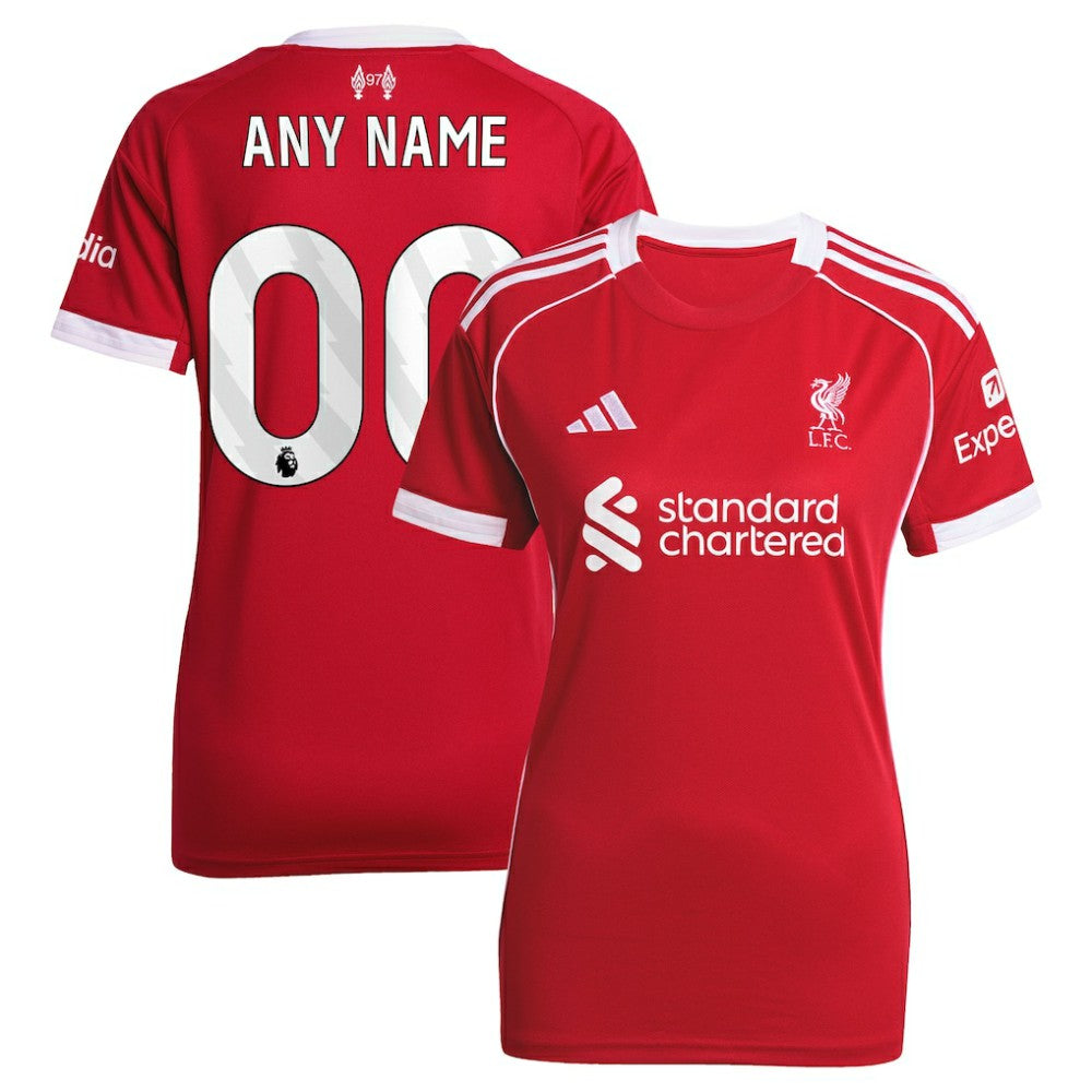 Liverpool Women's 2025/26 Home Custom Replica Jersey - Adidas Red
