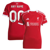 Liverpool Women's 2025/26 Home Custom Replica Jersey - Adidas Red