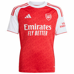 Arsenal Youth 2025/26 Home Replica Custom Jersey - Adidas Red