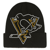 NHL Black Pittsburgh Penguins Mitchell & Ness Youth Neon Line Lights Cuffed Knit Hat
