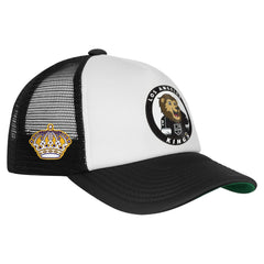 NHL White Los Angeles Kings Mitchell & Ness Youth Mascot Adjustable Trucker Hat