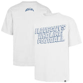 '47 Unisex I Love Guys Who Like Football Foundation T-Shirt - Los Angeles Chargers