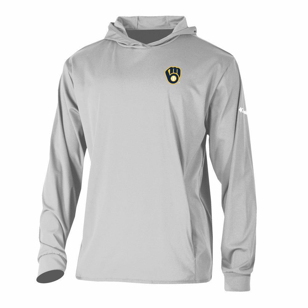 MLB Milwaukee Brewers Columbia Long Drive Pullover Hoodie
