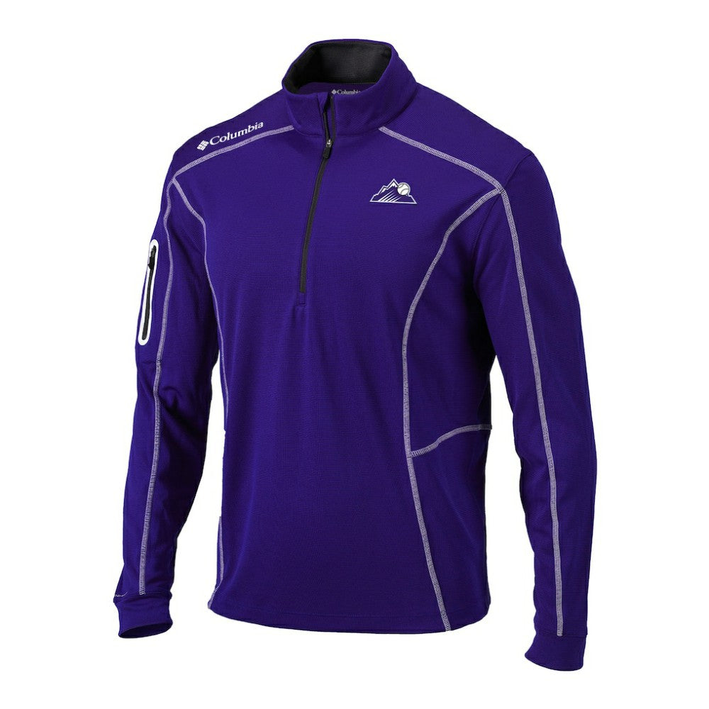 MLB Colorado Rockies Columbia Omni-Wick Shotgun Quarter-Zip Pullover