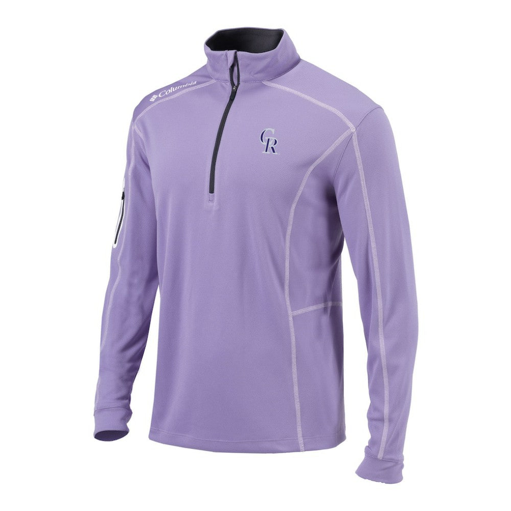 MLB Colorado Rockies Columbia Omni-Wick Shotgun Quarter-Zip Pullover