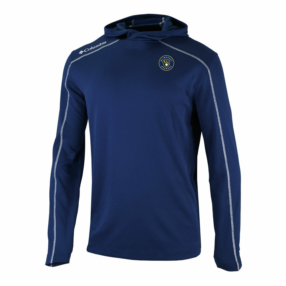 MLB Milwaukee Brewers Columbia Omni-Wick Shotgun Pullover Hoodie