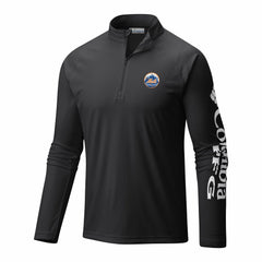MLB New York Mets Columbia Terminal Tackle Omni-Wick Raglan Quarter-Zip Pullover