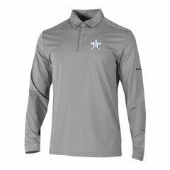 MLB Houston Astros Columbia Omni-Wick Pin High Long Sleeve Polo