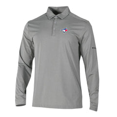 MLB Toronto Blue Jays Columbia Omni-Wick Pin High Long Sleeve Polo