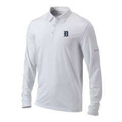 MLB Detroit Tigers Columbia Omni-Wick Pin High Long Sleeve Polo