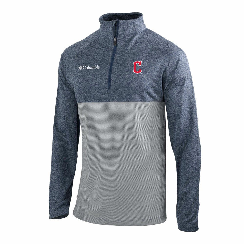 MLB Cleveland Guardians Columbia Omni-Wick Raglan Rockin' It Quarter-Zip Pullover