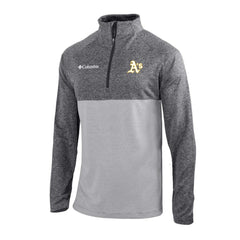 MLB Athletics Columbia Omni-Wick Raglan Rockin' It Quarter-Zip Pullover