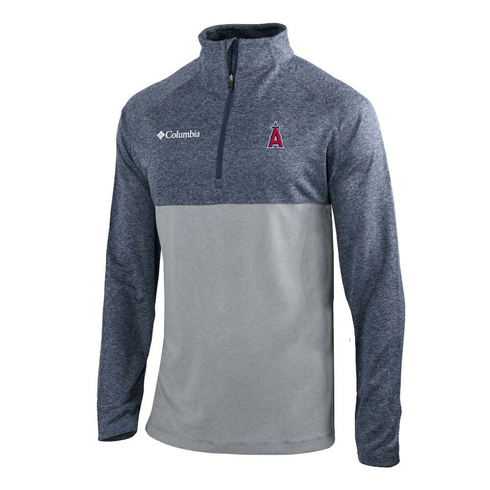 MLB Los Angeles Angels Columbia Omni-Wick Raglan Rockin' It Quarter-Zip Pullover