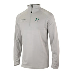 MLB Athletics Columbia Omni-Wick Raglan Rockin' It Quarter-Zip Pullover