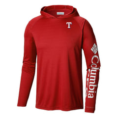 MLB Texas Rangers Columbia Terminal Tackle Omni-Shade Pullover Hoodie